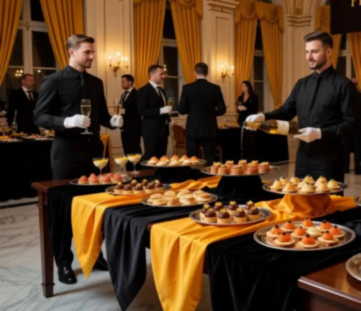 Elegáns catering szerviz kaszinó-hangulatú gálaesten